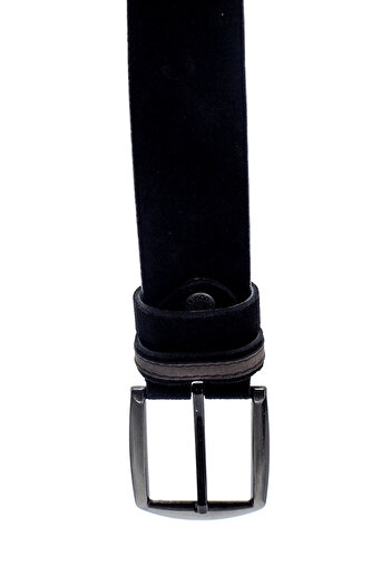 Derimod Ανδρική μαύρη casual δερμάτινη ζώνη 000A2D12252V3