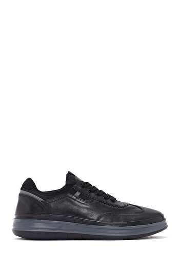 Derimod Men's Black Lace-Up Leather Sneaker 24Sfd623318