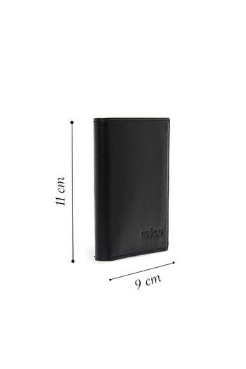 Derimod Men's Black Leather Card Holder 000A2D3012Cv
