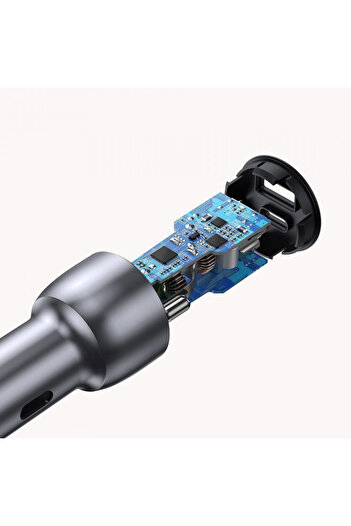 Ugreen Încărcător auto (60980) 2xUSB-A, QC 3.0, 42.5W și carcasă din aluminiu - Albastru închis