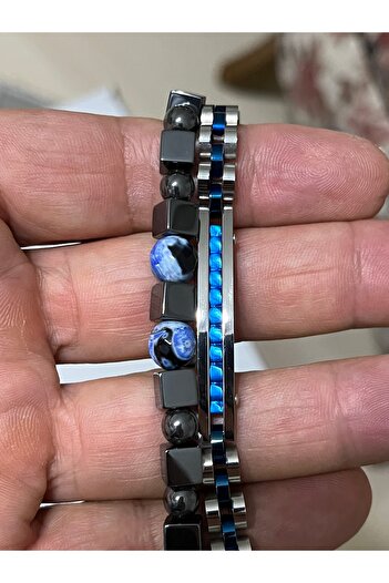 Naviforce çift taraflı kullanımlı erkek çelik bileklik