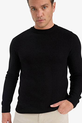 DeFacto Black Men's Sweater F1777Ax/Bk81