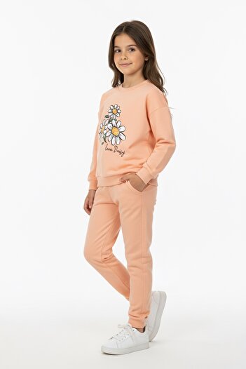 Mnk Baby&Kids Φούτερ για κορίτσια Daisy Motif - MNK0620 SOMON
