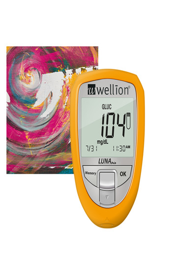 WELLİON LUNA Trio 3x1 Glucometer glucose, cholesterol, uric acid قياس السكر الكوليستيرول اليوريك
