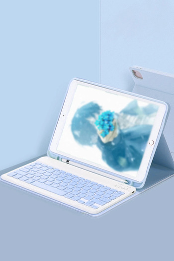 NewFace Ds-Derin iPad Pro 11 (2022) Case Kc01 Tablet Case with Smart Keyboard - Blue