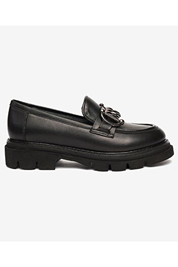 Greyder 72192 Zn Urban Leather Comfort Casual Oxford Women's Shoes Black