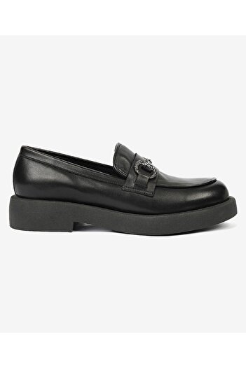 Greyder 72133 Zn Urban Leather Comfort Casual Oxford Women's Shoes Black