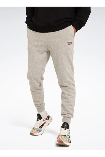 Reebok Lc 8005 New Id Reg Jogger Gray Melange Regular Fit Men's Sweatpants