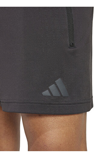 adidas Ji8193 Airchill Shorts Black Elastic Waist Slim Fit Straight Men's Shorts