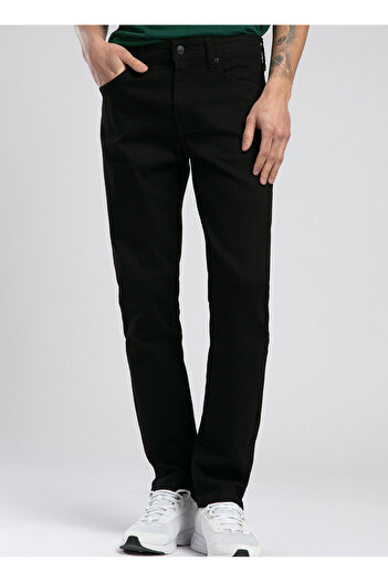 Lee Cooper Normal Bel Slim Straight Men's Denim Trousers 252 Lcm 121004 Jagger Stay Black