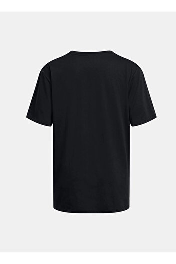 Under Armour 1387193-001 Campus Oversize SS Μαύρο γυναικείο μπλουζάκι με στρογγυλή λαιμόκοψη, χαλαρή εφαρμογή