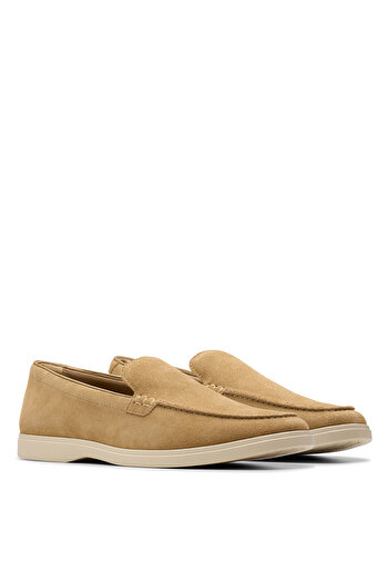 CLARKS Süet Koyu Kum Erkek Günlük Ayakkabı Torford Easy Dark