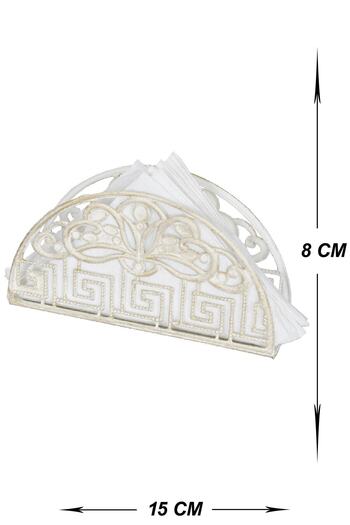 VENON Home Peçetelik Gizem Krem Sarı Patine Mutfak Masaüzeri Sunum Şıklığı