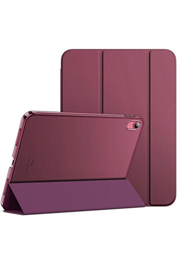 Fibaks iPad 11 A16 2025 10Th Generation 10.9 Strong Magnetic Smart Cover Anti-Tip Stand Tablet Case with Sleep Mode