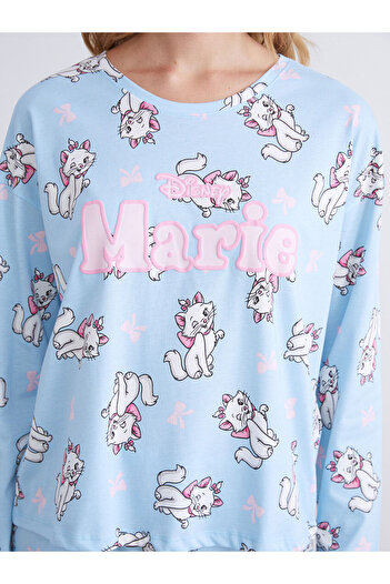 LC Waikiki LCW Young Bisiklet Yaka Marie Baskılı Kadın Pijama Takımı