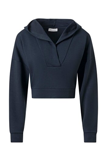 FACETTE Women's Anthracite Front Hooded Set
