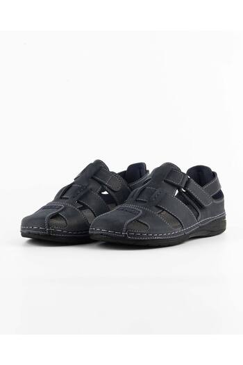 Tigerline Men's Sandals - Dark Navy Blue Nubuck - Comfort Supported Structure Stylish Design Soft Sole