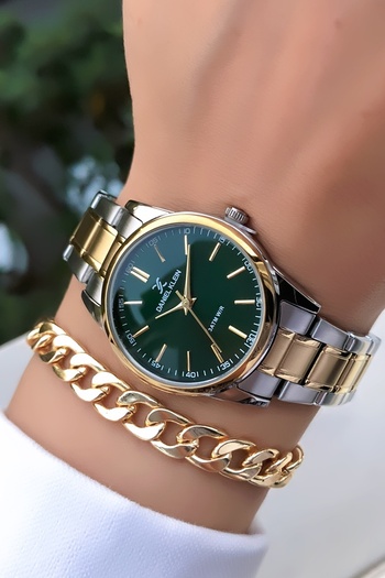 Daniel Klein Original Invoiced 2 Years Warranty 3Atm Waterproof Numerical Women's Wristwatch with Bracelet Gift