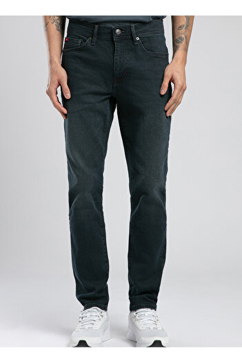 Lee Cooper Normal Waist Skinny Fit Men's Denim Trousers 252 Lcm 121056 Jeff Devon Smb Black