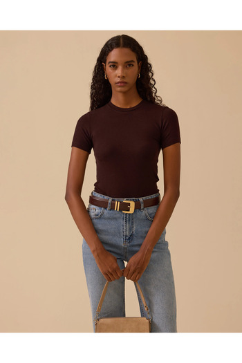 SEÇİL Round Neck Short Sleeve Basic T-Shirt
