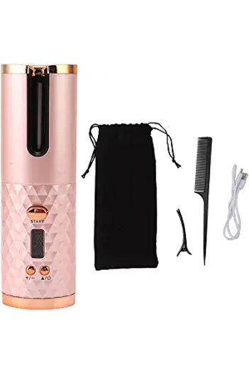Yelejoy Cordless Automatic Curling Iron,34W,150-200℃,5000mah Battery,with Digital Display,Fast Heating
