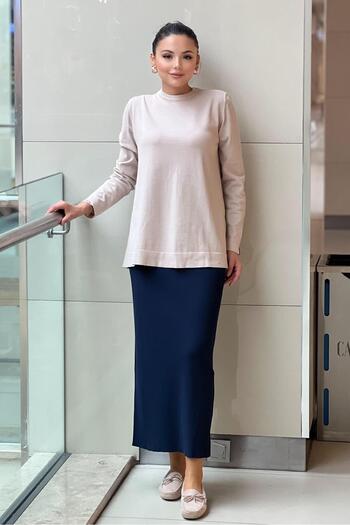 Nuss Mercerized Pencil Skirt