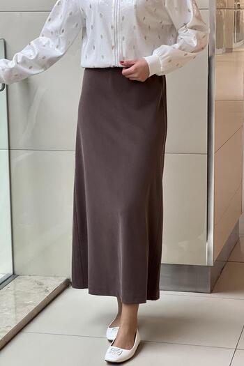 sentez giyim Synthesis Side Ribbed Skirt