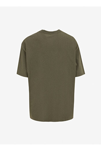 Jack & Jones Ανδρικό μπλουζάκι με λαιμόκοψη καφέ 12274595_JPRBLULUCA SS TEE