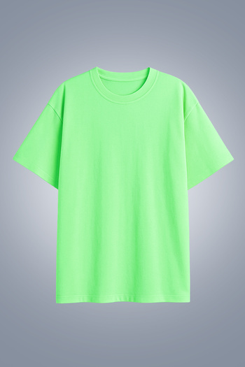 bilcee Women's Green Oversize T-Shirt 4583