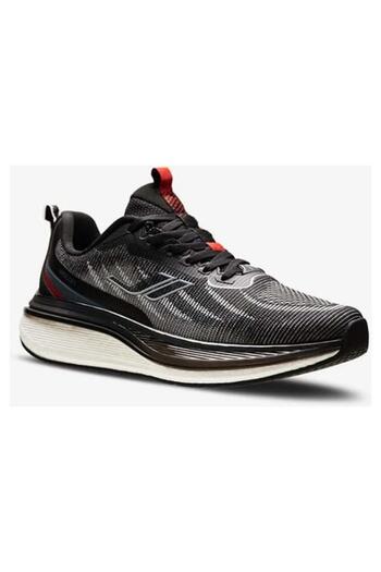 Lescon Fiji Black Red Comfort Anatomic Running and Walking Shoes