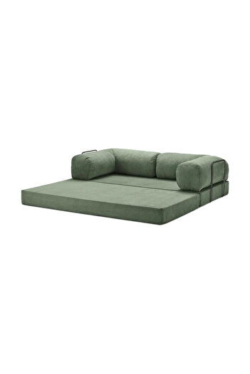 Dekoport Comfort Kanepe Yatak Olabilen Fitilli Kadife Yıkanır Silinir Aktivite Koltuğu90x180 cm 50 DNS BONDEX