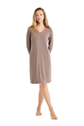 Blackspade Plain Mink Women's Nightgown 51621