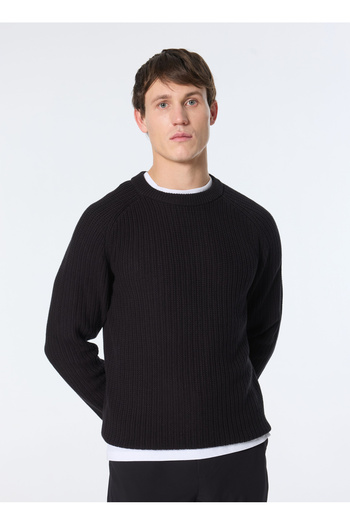 Jack & Jones Crew Neck Regular Fit Black Men's Sweater 12262127_Jorcody Knit Crew Neck