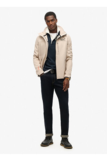 SUPERDRY Gri Erkek Mont M5011926A7MO_HOODED SOFT SHELL TREK