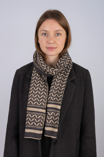 Sebir Moda Ethnic Patterned Knitwear Scarf