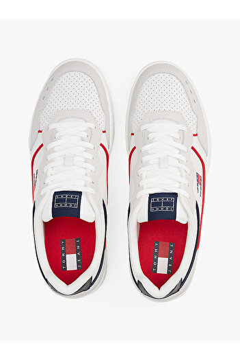 Tommy Hilfiger Erkek TJM Cupsole Elevated Sneaker Ayakakbı - Beyaz