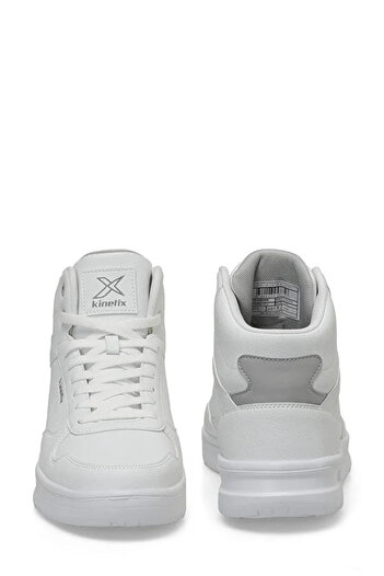 Kinetix ARBER PU HI 4FX Phlon Hafif Taban Bağcıklı Blekli Erkek High Sneaker BEYAZ