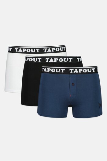 Tapout Men 3 Packs Brand Logo Boxers, Multicolor