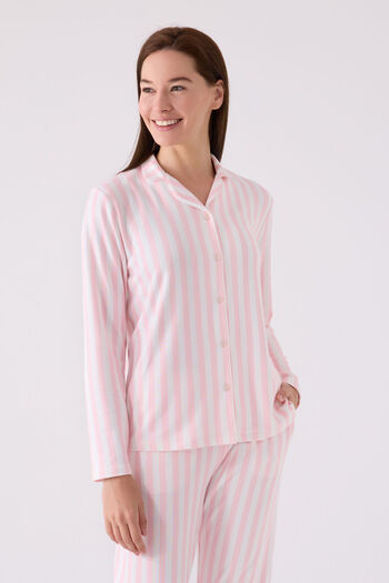 Arnetta Women's Pink Shirt Pajama Set