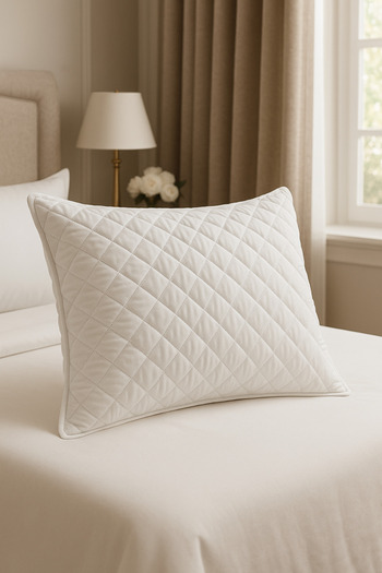 Limon Soft Quilted Zippered Pillow Cover 50X70 cm - Pillow Protective Cover