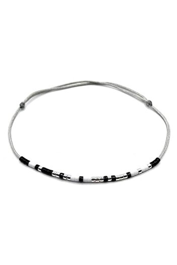 Lexy's Boutique Brățară cod Morse, mesaj „Te iubesc”, reglabilă barbat,