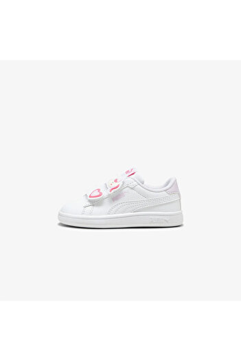 Puma Smash 3.0 Badges Baby Sports Shoes White Lila