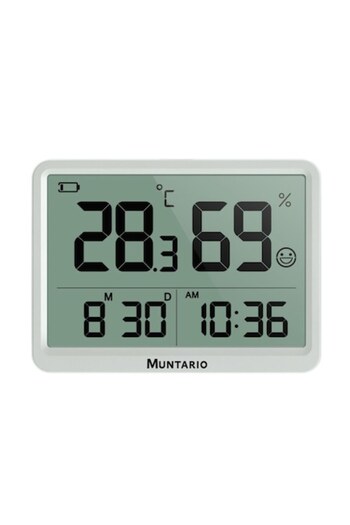 muntario Magnetic Thermometer and Hygrometer for Indoor Use Muntario™ with LCD Display