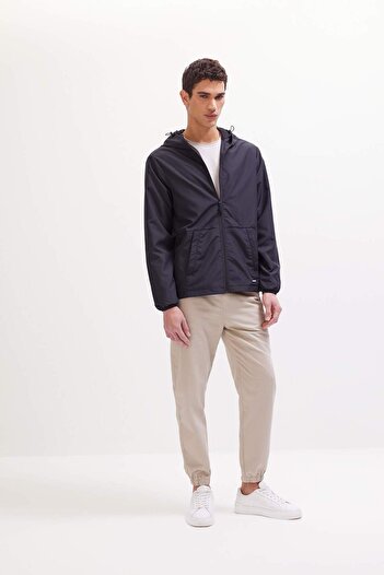 DeFacto 100% Cotton Jogger Slim Fit Slim Fit Waist Lace-Up Gabardine Trousers D8607Ax25Sp