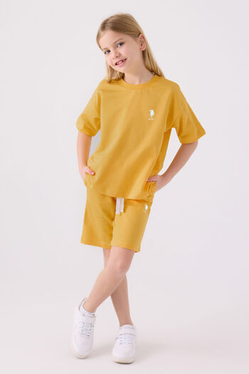 U.S. Polo Assn. Girl's Yellow Bermuda Suit