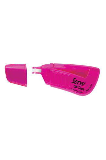 Serve Strip Eraser Highlighter Pink Single Blister
