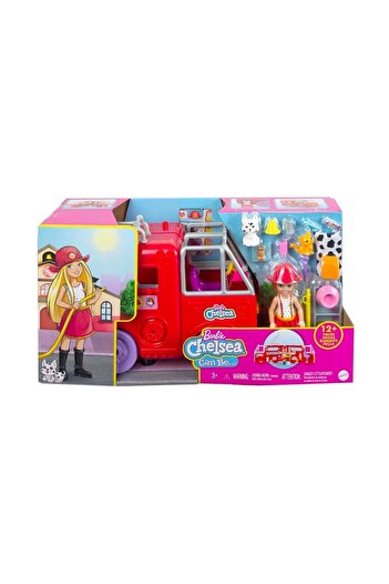 mattel Barbie Chelsea Portatif Itfaiye Aracı Itfaiyeci Chelsea Bebek Ve Kamyonu Chelsea