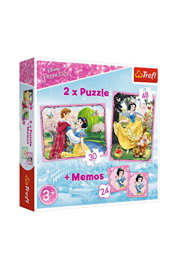 Trefl Puzzle Snow White In Love 2'li 30 48 Parça Yapboz 1 Memory Oyun