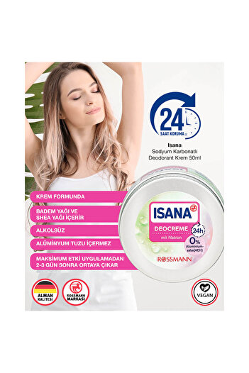 ISANA Deodorant Krem 50 ml