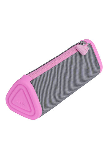 Serve Prismo Pencil Bag A.grey Candy Pink